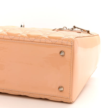 Christian Dior Patent Cannage Medium Lady Dior Beige 10 of 10