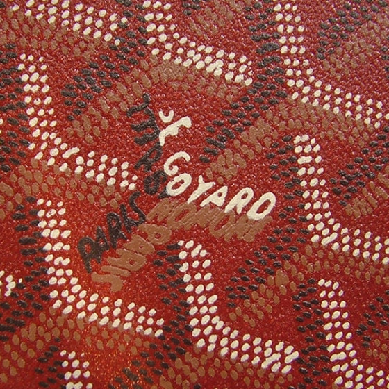 Chevron Leather Large Portfolio