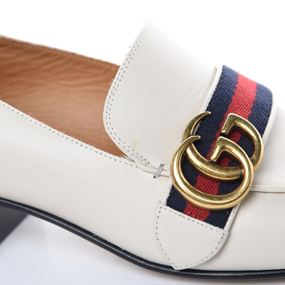Gucci Calfskin Web Peyton Loafers 38.5 Mystic White 12 of 15