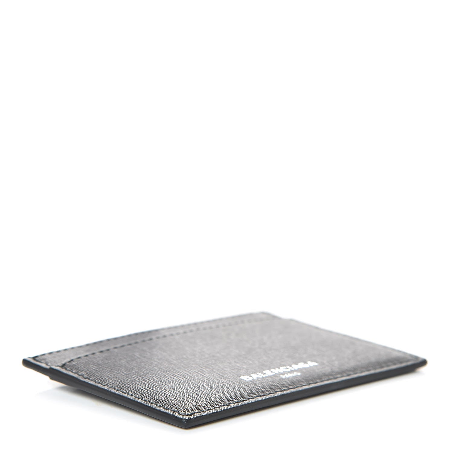 Balenciaga Textured Calfskin Everyday Multi Card Case Black 4 of 9