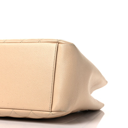 Chanel Caviar Quilted Grand Shopping Tote GST Beige Clair 8 of 9