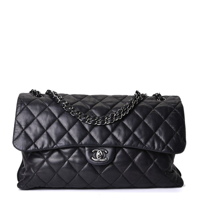 Chanel Lambskin Quilted Maxi Chanel 3 Flap Black 1 of 6