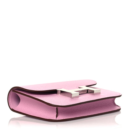 Hermes Epsom Constance Slim Wallet Mauve Sylvestre 4 of 9