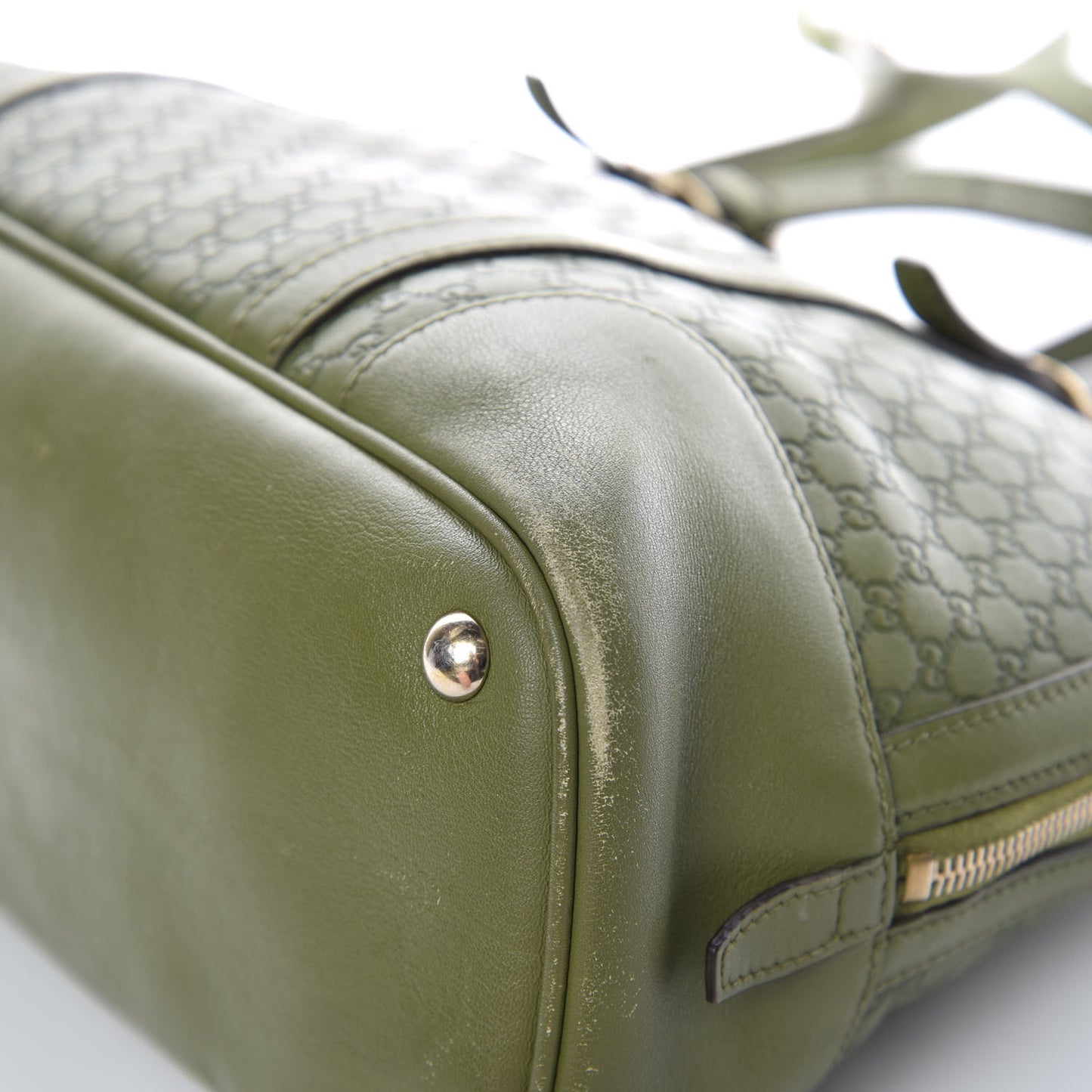 Microguccissima Small Nice Top Handle Dome Bag Green