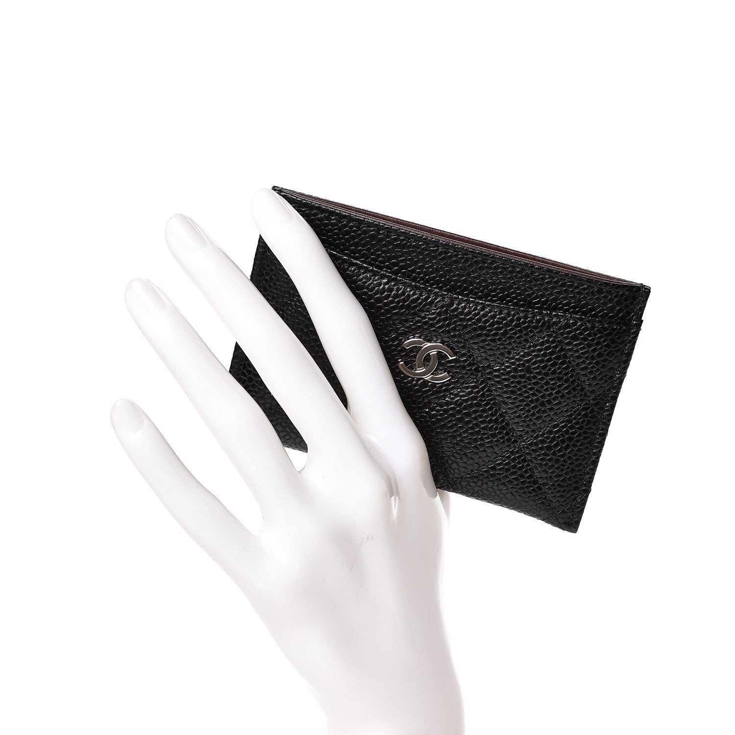 Chanel Caviar Quilted Card Holder Black 2 of 10