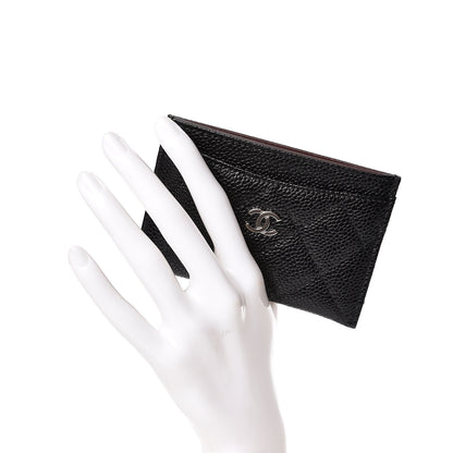 Chanel Caviar Quilted Card Holder Black 2 of 10
