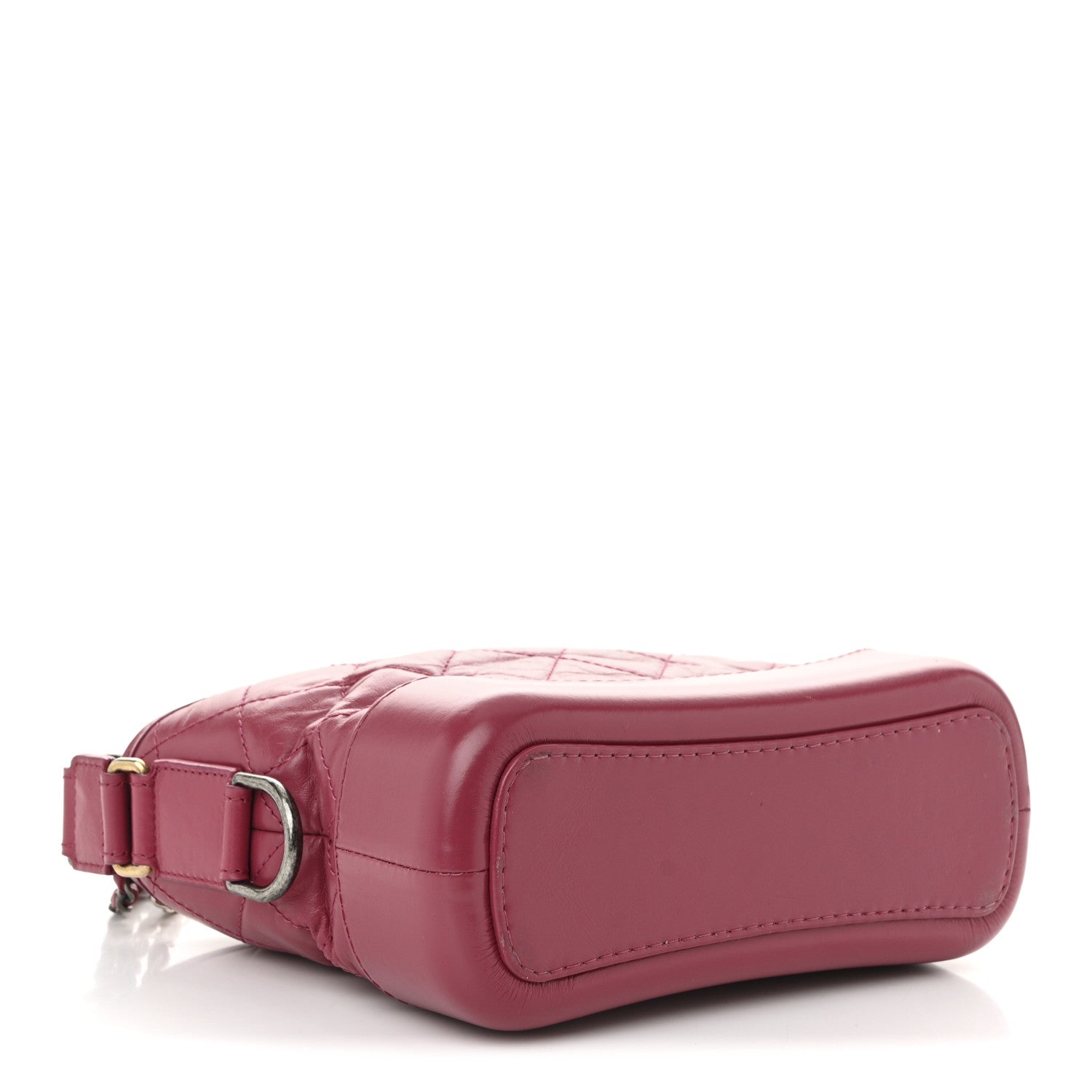 Chanel Aged Calfskin Quilted Small Gabrielle Hobo Fuchsia 4 of 10