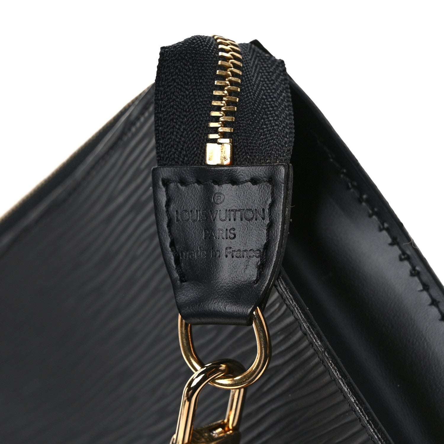 Louis Vuitton Epi Pochette Accessories 24 Black 6 of 11