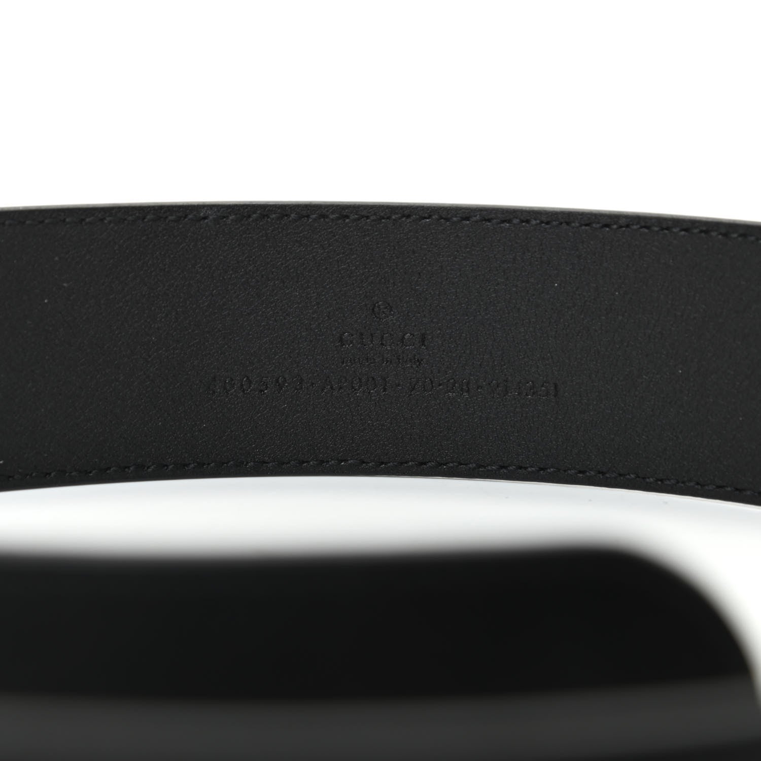 Gucci Calfskin Double G 40mm Belt 70 28 Black 3 of 5