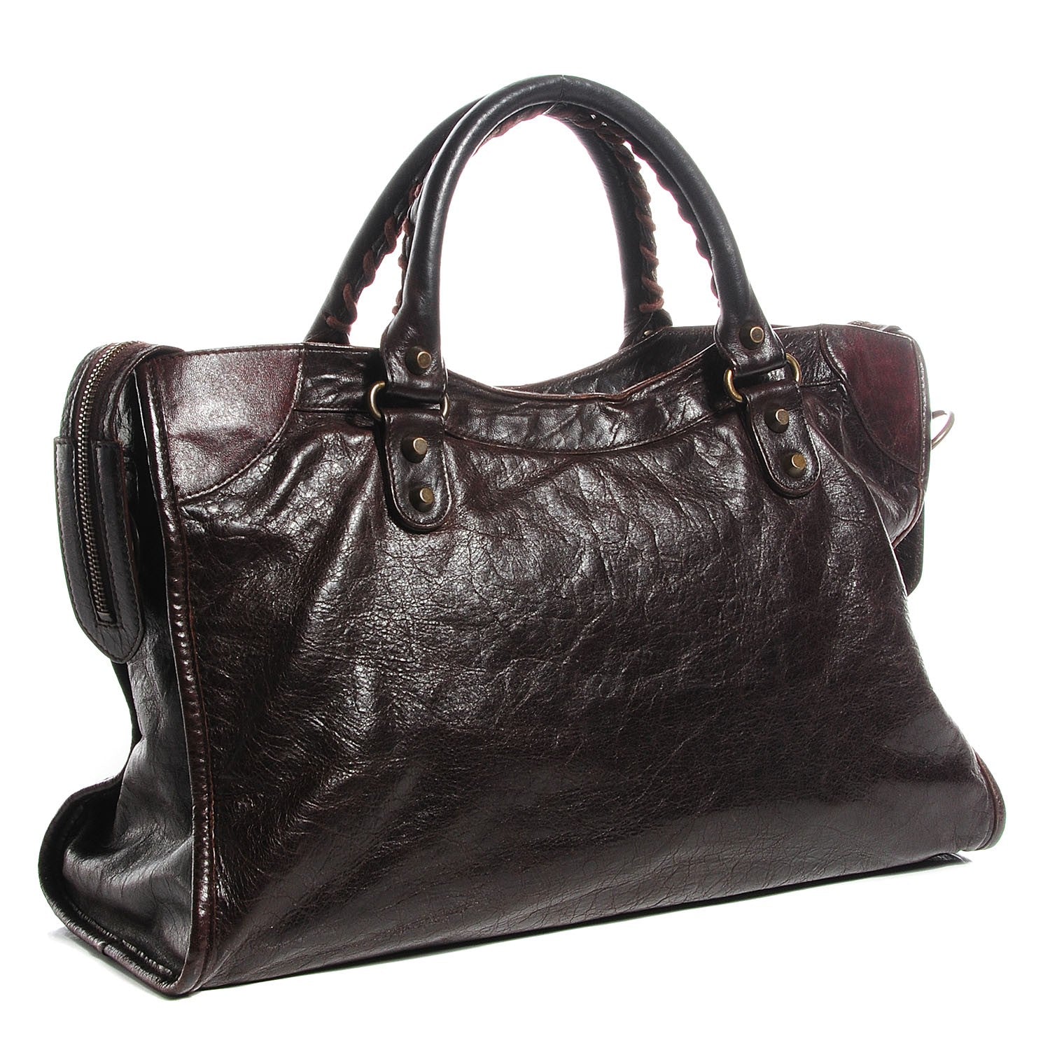 Balenciaga Chevre Classic Hardware City Chocolate 3 of 15