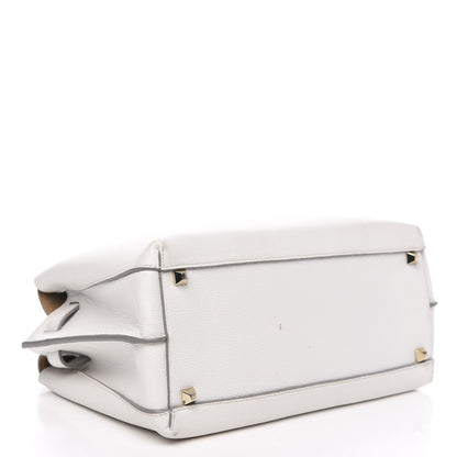 MCM Grained Calfskin Medium Milla Tote White 4 of 17
