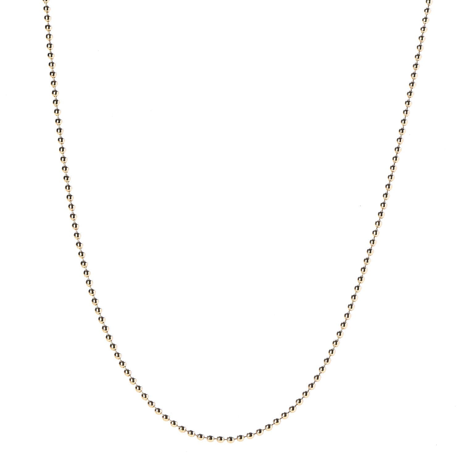Cartier 18K Yellow Gold Ball Chain Necklace 1 of 7