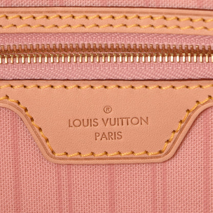 Louis Vuitton Damier Azur Delightful MM Rose Ballerine 6 of 9
