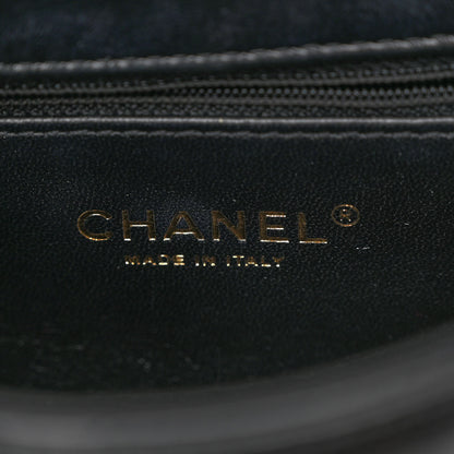 Chanel Shiny Lambskin Quilted Coco Trip Flap Bag Black 6 of 11