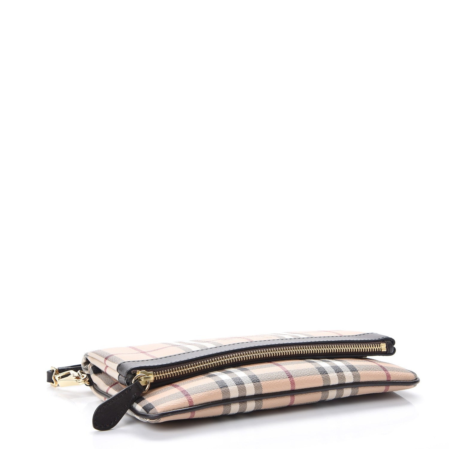 Burberry Haymarket Check Adeline Foldover Clutch Brown 4 of 7