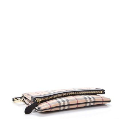 Burberry Haymarket Check Adeline Foldover Clutch Brown 4 of 7