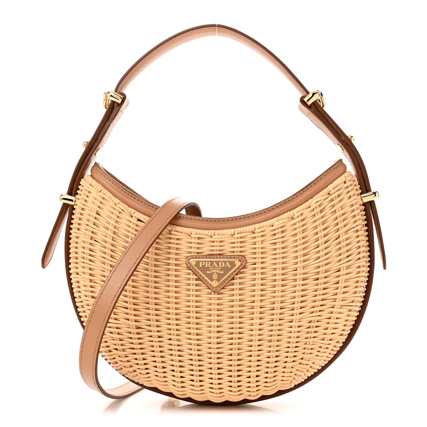 Wicker Arque Shoulder Bag Natural