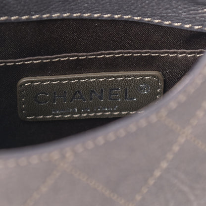 Chanel Metallic Calfskin Small Coco Twin Flap Dark Grey 5 of 8