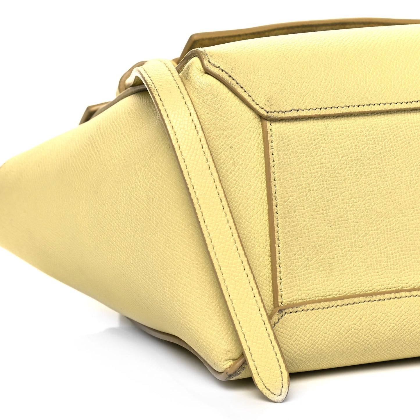 Grained Calfskin Micro Belt Bag Bergamote