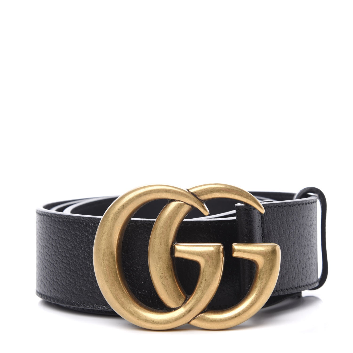 Gucci Textured Calfskin Double G 40mm Belt 90 36 Black 1 of 4