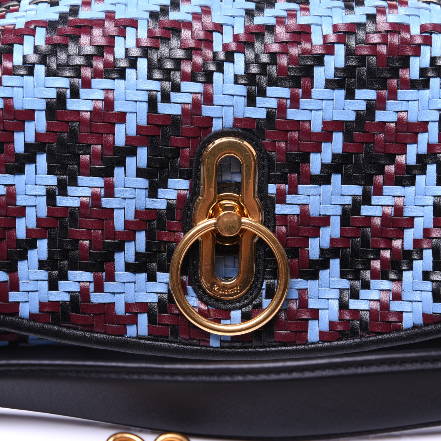 Mulberry Nappa Woven Houndstooth Leighton Pale Slate 11 of 13