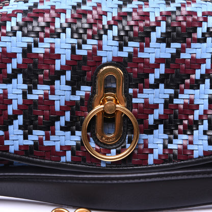 Mulberry Nappa Woven Houndstooth Leighton Pale Slate 11 of 13