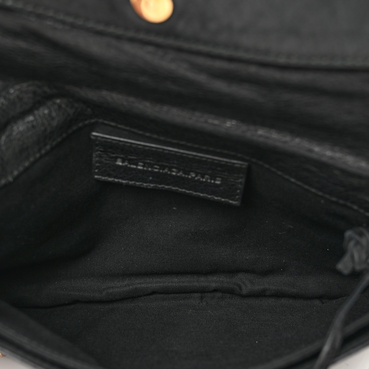 Balenciaga Agneau Giant 12 Rose Gold Hardware Envelope Clutch Black 5 of 8