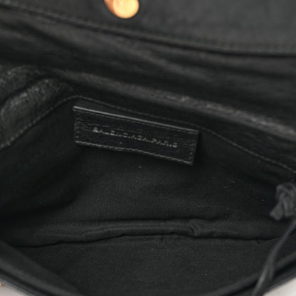 Balenciaga Agneau Giant 12 Rose Gold Hardware Envelope Clutch Black 5 of 8