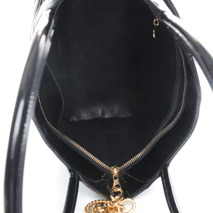 Chanel Patent Medallion Tote Black 5 of 7