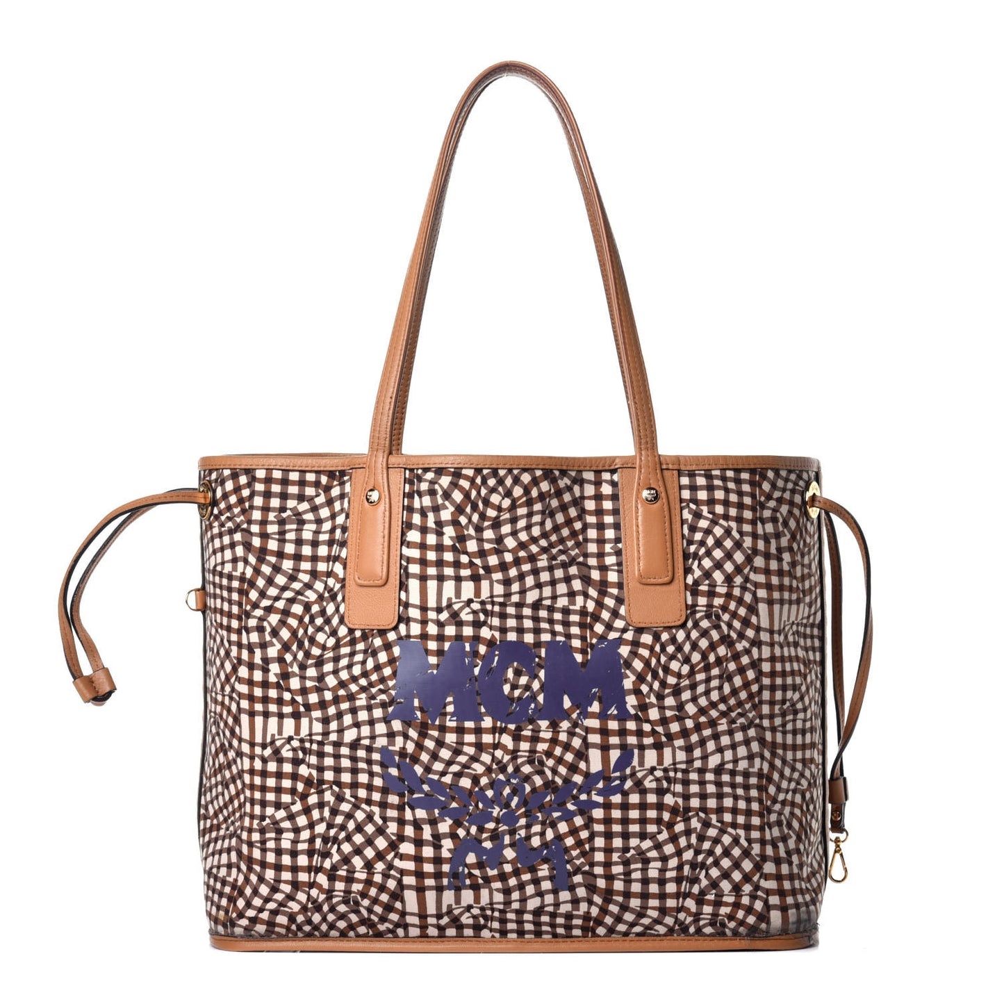 Visetos Medium Liz Reversible Shopper Tote Cognac