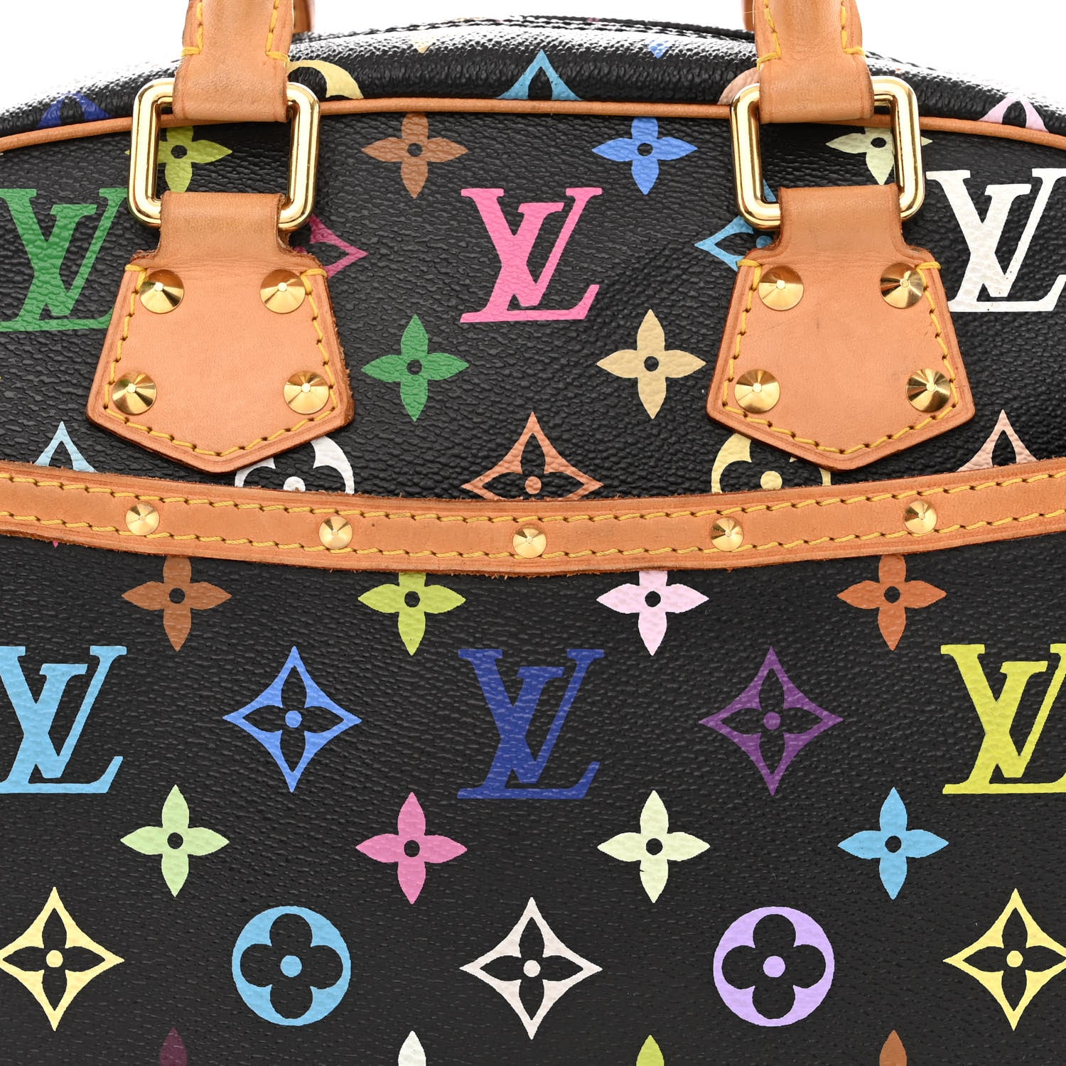 Louis Vuitton Monogram Multicolor Trouville Black 8 of 10