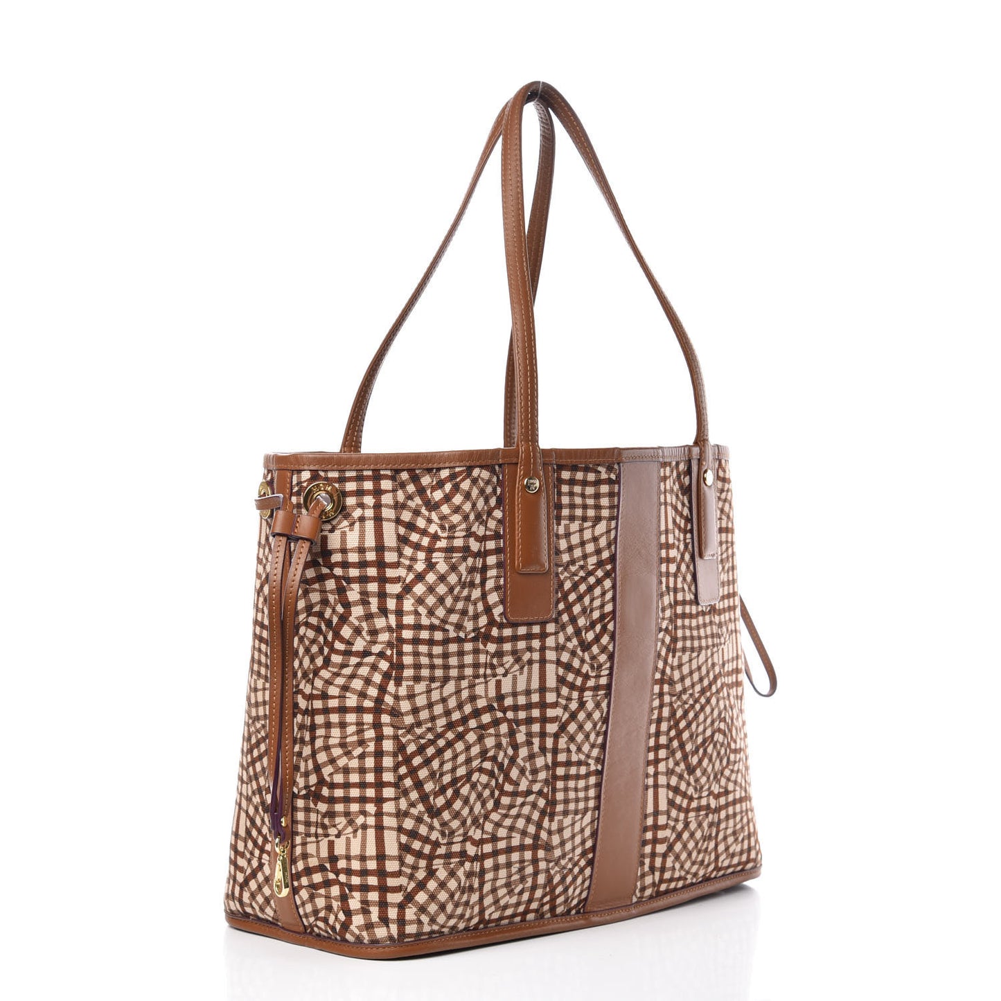 Visetos Medium Liz Reversible Shopper Tote Cognac