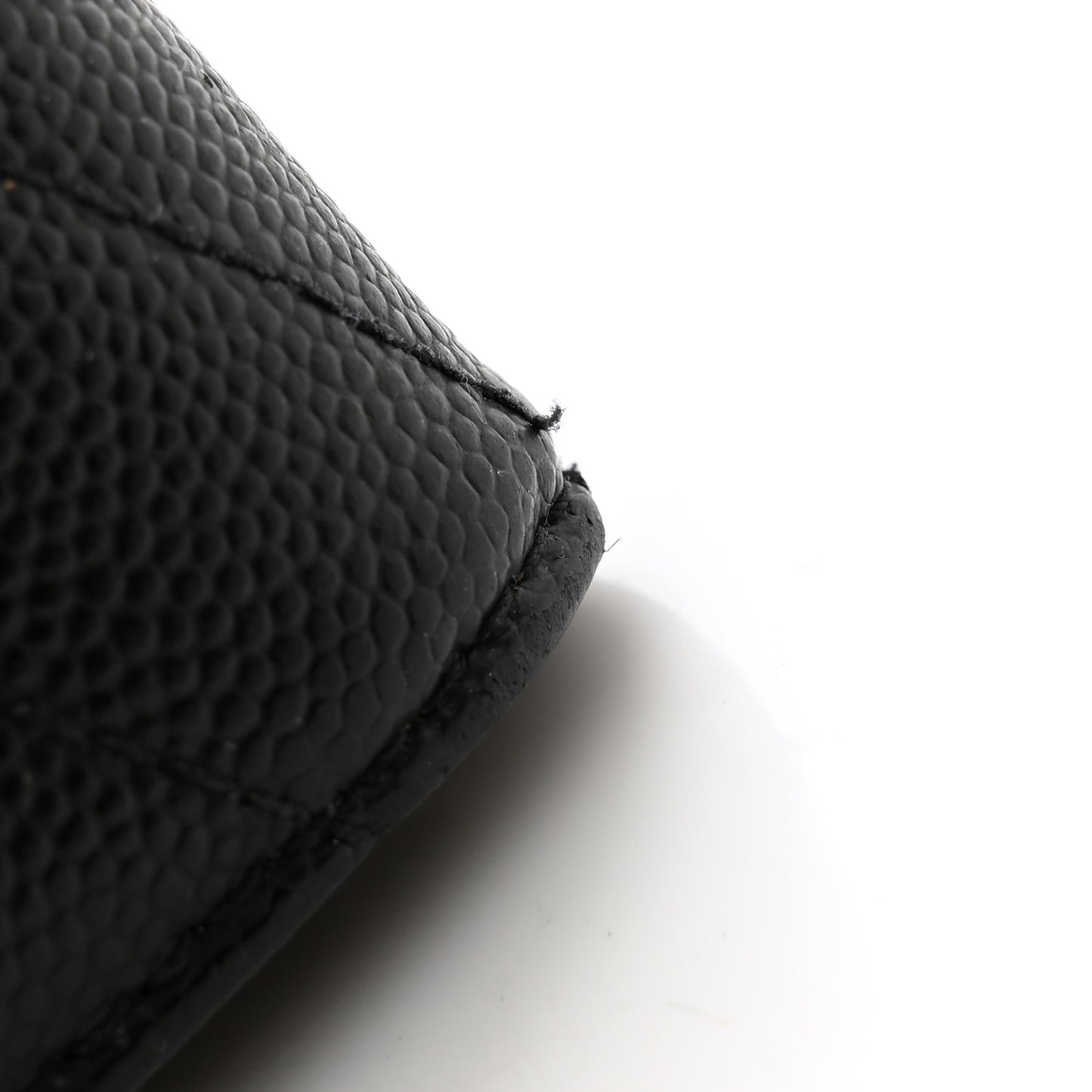 Grain de Poudre Matelasse Cassandre Monogram Slim Key Case Black