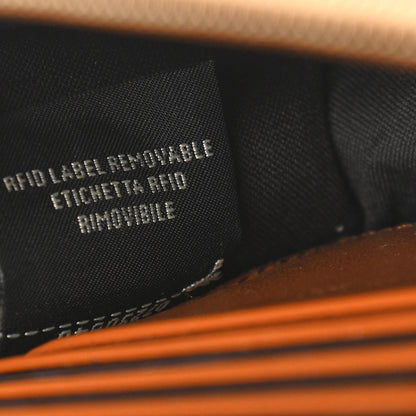 Fendi Vitello King Tamponato Logo Embossed Medium Wallet On Chain Cuoio 7 of 10