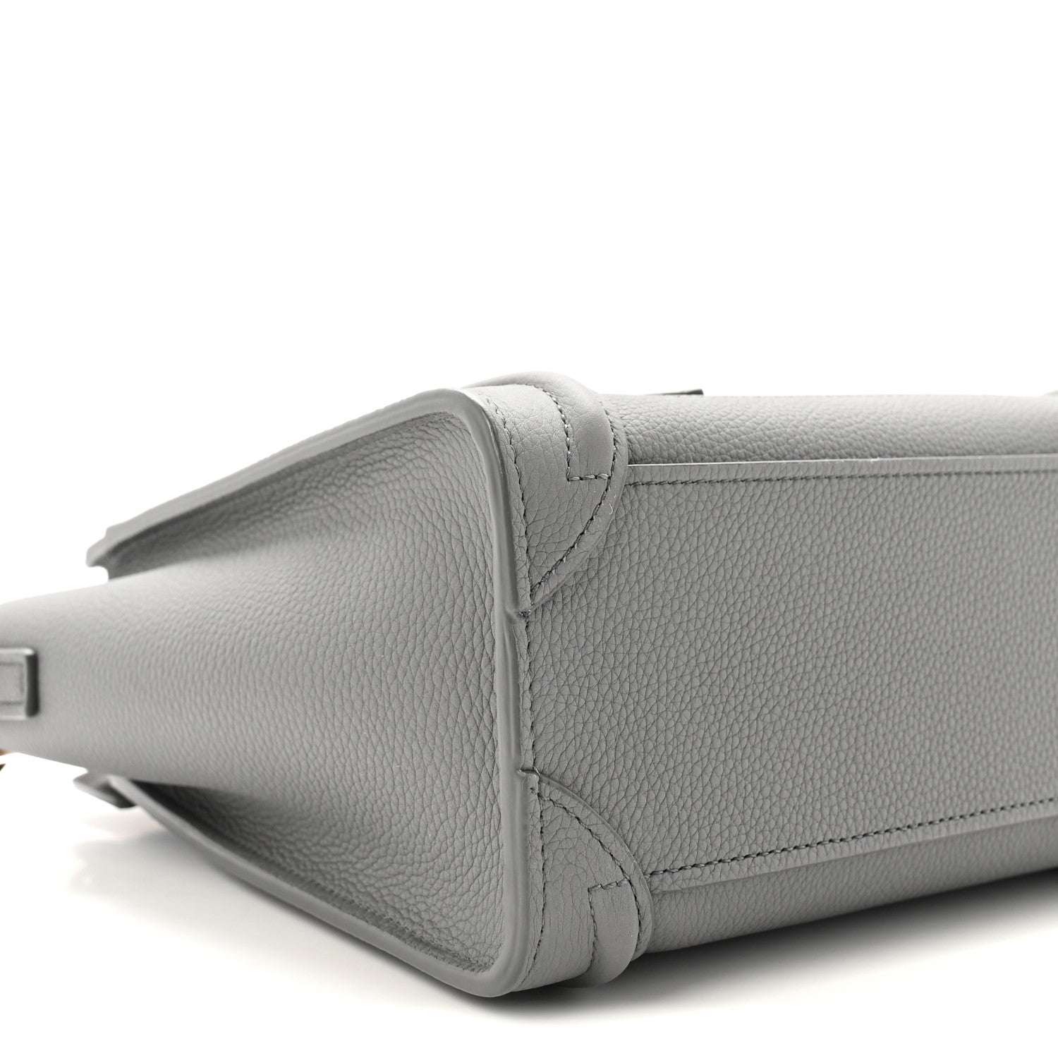 Celine Baby Drummed Calfskin Nano Luggage Kohl 9 of 10