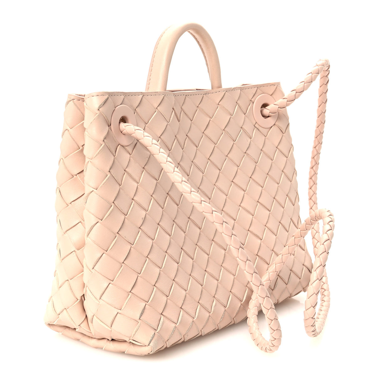 Nappa Intrecciato Small Andiamo Shoulder Bag Lotus