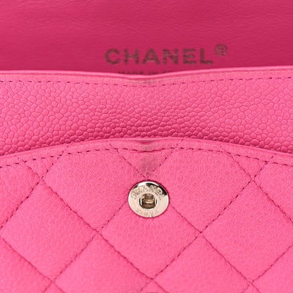 Chanel Iridescent Caviar Quilted Medium Double Flap Pink 11 of 15