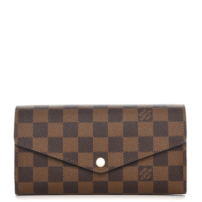 Louis Vuitton Damier Ebene Sarah Wallet NM 1 of 8