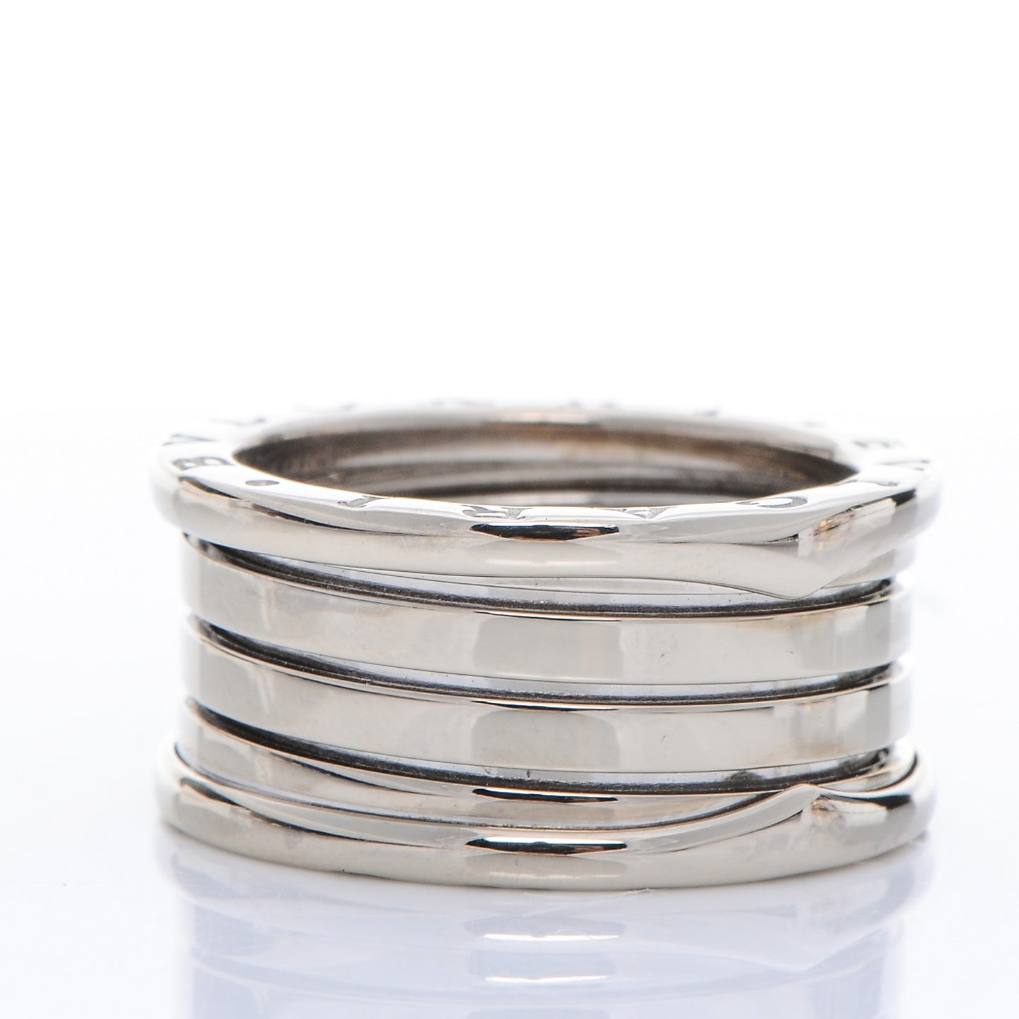 18K White Gold B.Zero1 Four-Band Ring 57 8