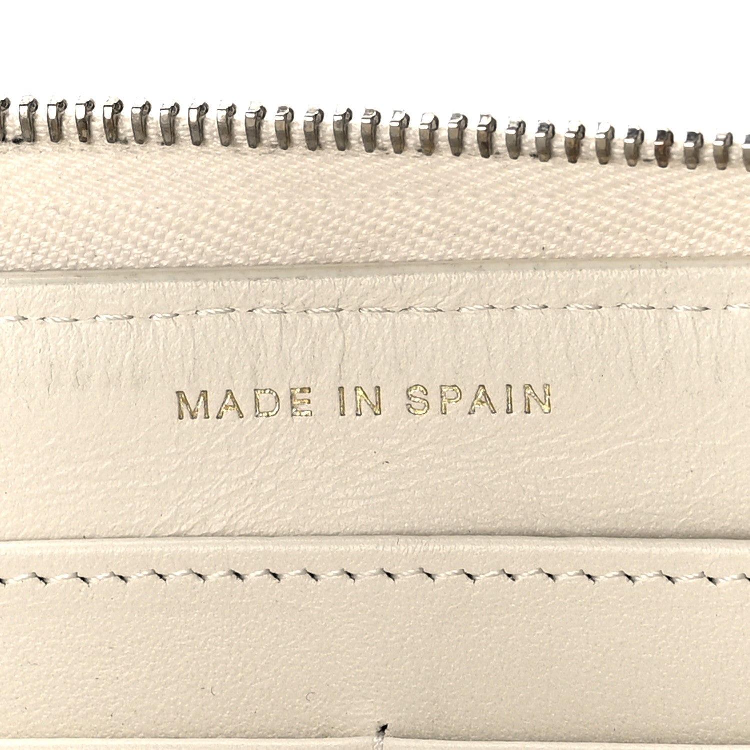 Chanel Caviar Quilted Large Gusset Zip Around Wallet White 8 of 20