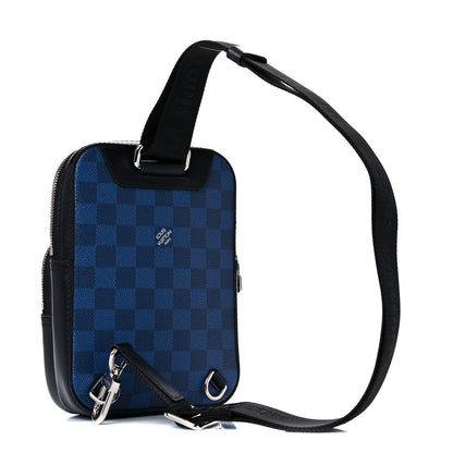 Louis Vuitton Damier Graphite 3D Amazone Sling Bag Navy Black 3 of 9