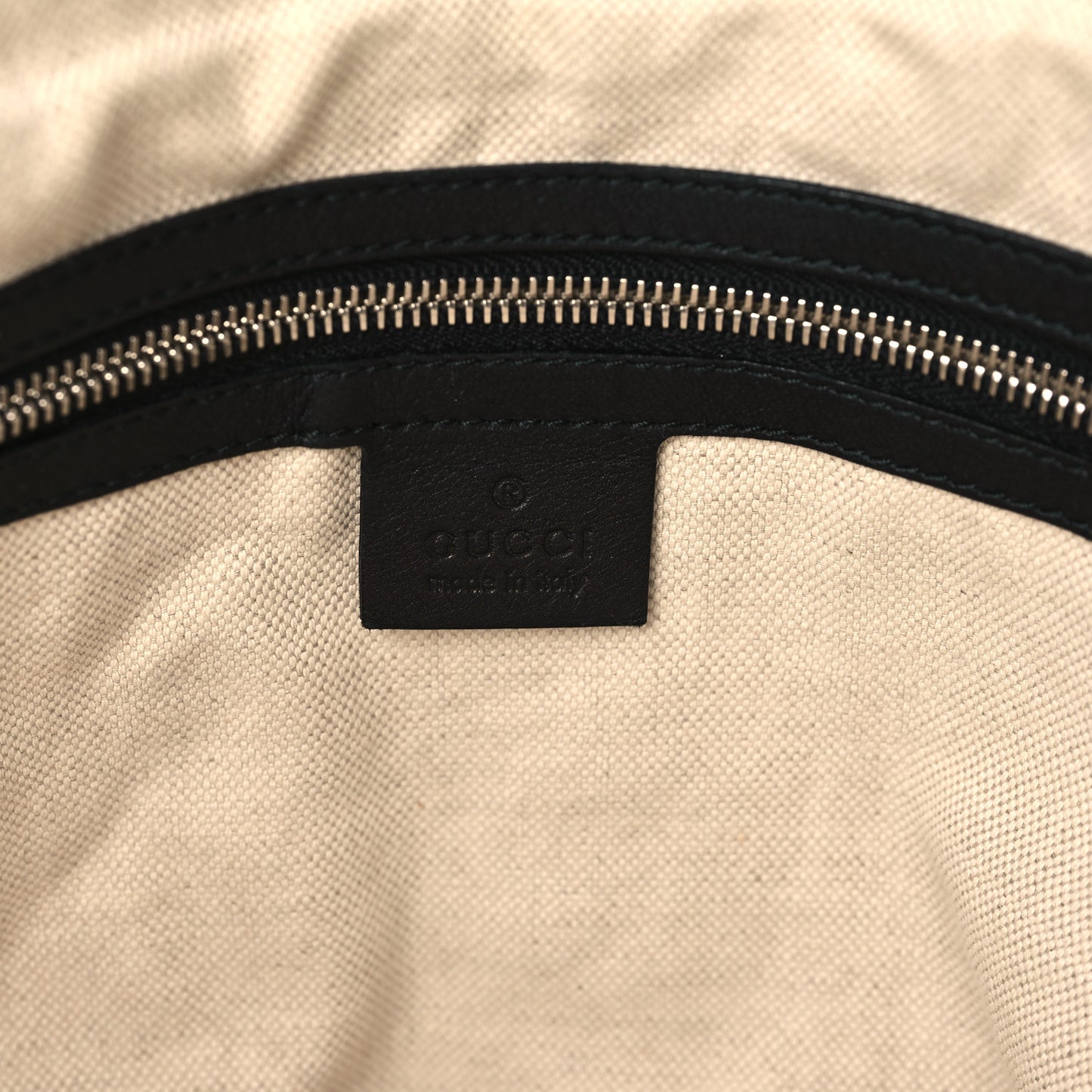 Deerskin Interlocking G Braided Messenger Bag Black