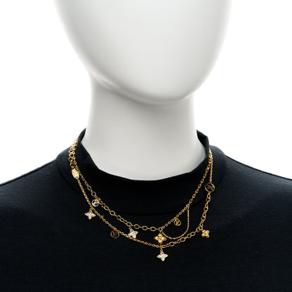 Louis Vuitton Metal Crystal Blooming Supple Necklace 2 of 7