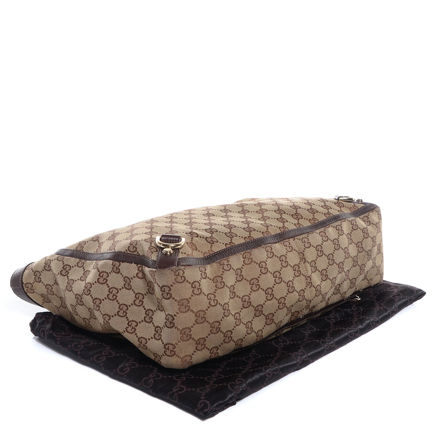 Gucci Monogram Abbey Large Tote Dark Brown 4 of 8