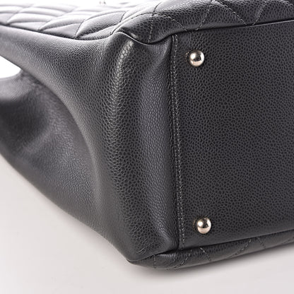 Chanel Caviar Quilted XL Grand Shopping Tote GST Dark Grey 8 of 11