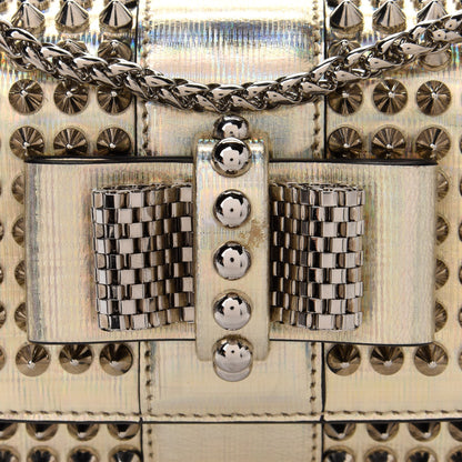 Christian Louboutin Specchio Galactic Spikes Sweety Charity Crossbody Bag Platine 8 of 11