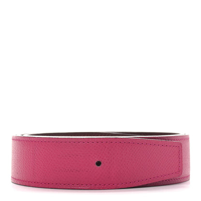 Hermes Epsom 32mm Belt Strap 85  Rose Tyrien Rouge H 1 of 5