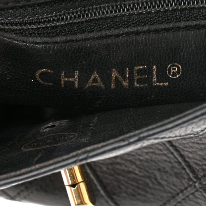 Chanel Calfskin Quilted Flap Waist Belt Bag Black 6 of 10