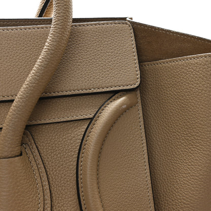 Celine Drummed Calfskin Mini Luggage Dune 10 of 11