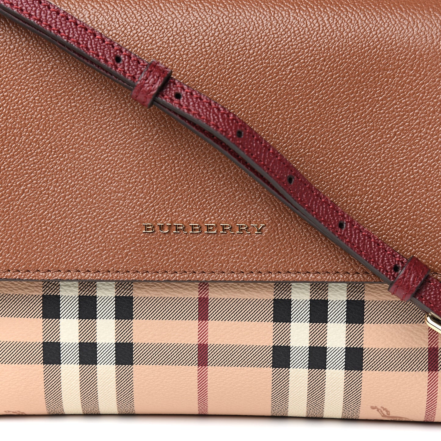 Haymarket Check Small Loxley Crossbody Bright Toffee